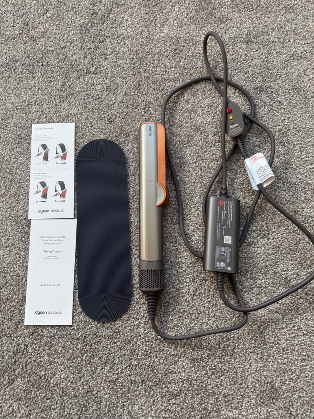 Dyson Airstrait Straightener in Nickle/Copper